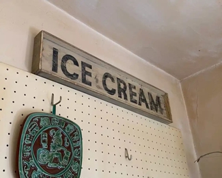 Farmhouse Style Ice Cream Sign