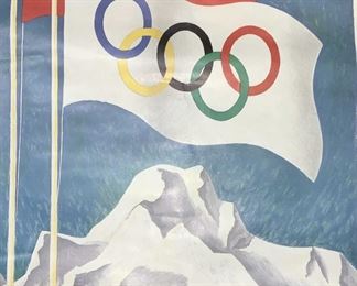 1928 Winter Olympics Lithograph
