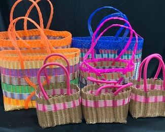 Multi Purpose Plastic Woven Basket Lot 7
