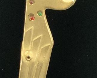 Brass Toned Metal Parrot Cork Screw/Cap Opener
