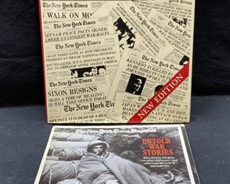 Lot 2 New York Times Page One Book, Magazine
