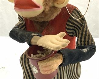 Cragstan Crap Shooting Monkey Mechanical Toy
