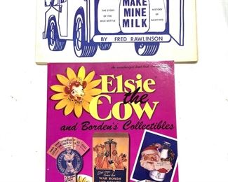 Lot 2 Story of Glass Milk Bottle, Borden Collecti.
