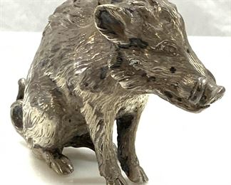 Sterling Silver Warthog Figural
