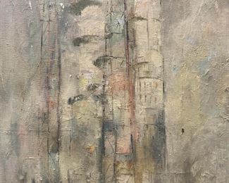 Dianes 64 Signed Abstract Painting XL 3ft
