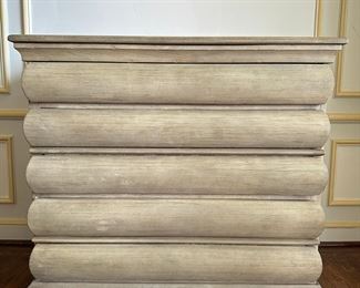 Restoration Hardware Swedish Round Oak Collection Chest Of Drawers, C. 2012
