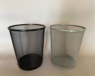 Metal Mesh Waste Baskets
