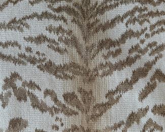 Probably Cowtan & Tout Rajah Tiger Velvet In Sand - Partial Bolt Of Fabric - 5 Yards