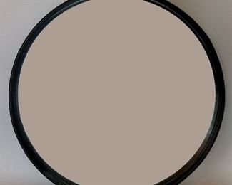 Round Leather Mirror
