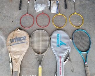 Tennis, badminton rackets