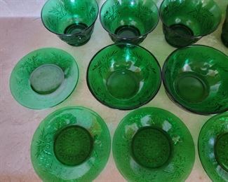 Vintage sandwich glass