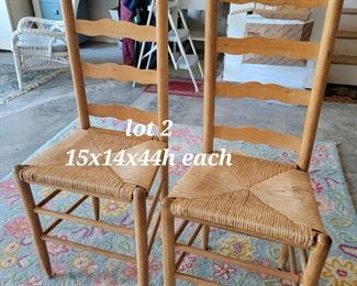 Ladder back chairs