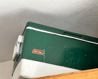Vintage Green Coleman Cooler 