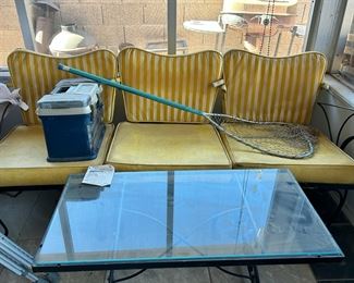 Vintage 3 piece Wrought Iron Patio Couch