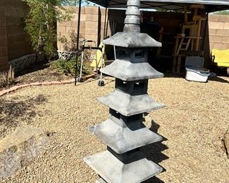 Japanese Pagoda 5 Tier Lantern Statue 