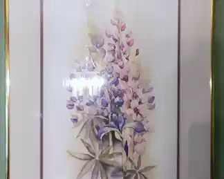 Signed and numbered framed Lyn Snow print