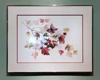 Signed and numbered framed Lyn Snow print