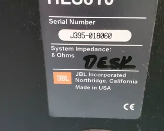 JBL HLS810 pr speakers