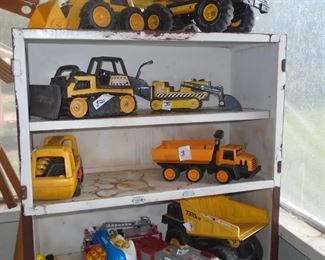 Vintage kid's toys, some Tonka