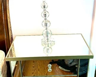 Mirrored Glass Night Stand...We have a pair!