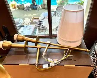 Gold Tone Wall Sconces