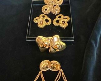 Chanel  (Handbag earrings have been removed by owner). Others remain