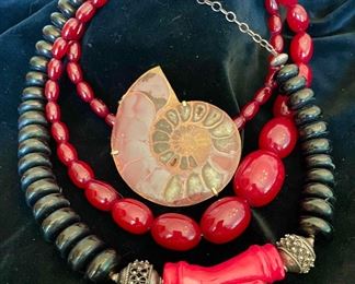 Sandra Thomas with Red Amber