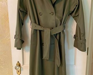 Burberry Raincoat with zip out lining - a Sample of the Coat Selection at this Sale!