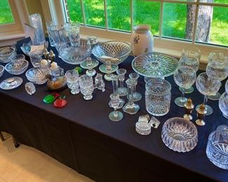 Waterford, Lalique, Tiffany, Steuben,  and more