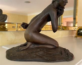 By M. Stelzer "Kneeling Nude"