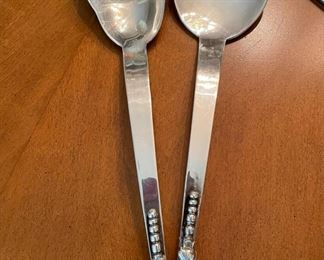 F. Ramirez Serving Spoons  (Signed)