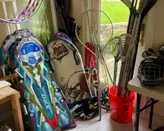 Equipment for Hockey, Lacrosse, Sledding, Fishing, Baseball, Bowling, Skiing, Pickle Ball, Golf, and MORE...