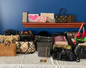 Burberry, Prada, Coach, K. Spade, L. Vuiton, and more...