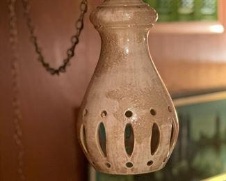 MCM Swag ROYAL HAEGER Etruscan Hanging Lamp in Beige