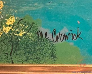 Mid-Century Cityscape Signed MCCORMICK