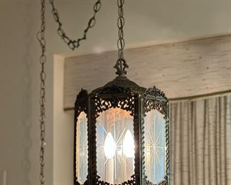Vintage Hollywood Regency Swag Lamp