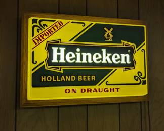 Lighted Heineken Sign