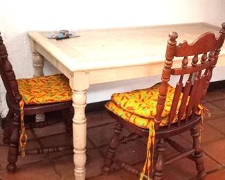 table and chairs