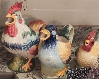 Pottery Chickens
