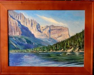 "River's Bend" original oil painting by Bill Agresano...listed artist