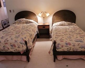 Pair of vintage twin beds