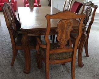 dining room table and chairs