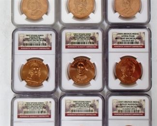 NGC Graded First Spouse Bronze Medals