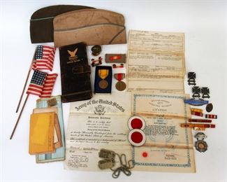WWII Veteran Items, 37th Infantry Division, Bronze Star Award