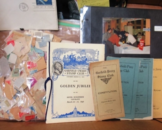 Garfield-Perry Stamp Club Memorabilia and Loose Stamps