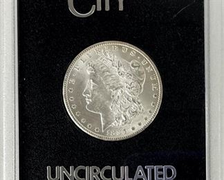 1884-CC U.S. Carson City Uncirculated Morgan 90% Silver Dollar Coin W/ Certif�cate Of Authenticity