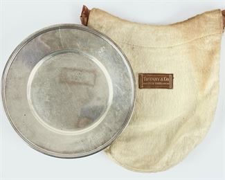 132 Grams Fine Tiffany & Co Makers Sterling Silver 6.250 Plate W/ Bag
