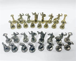Spartan & Greek Warrior Chess Set W/ Mythical Creatures
