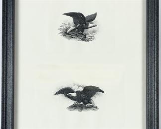 Intaglio Banknote Engravings From Federated Banknote Co. Phil. Printed By Hand 1850 Kelton Press 80LB Strathmore Paper Black Ink
