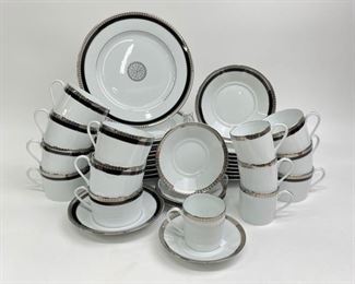 SYMPHONIE PLATINE FINE HAVILAND LIMOGES 12 & 11 inch Tea Set
